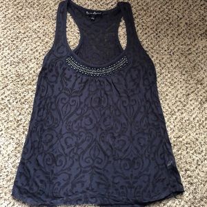 Racerback beaded tank